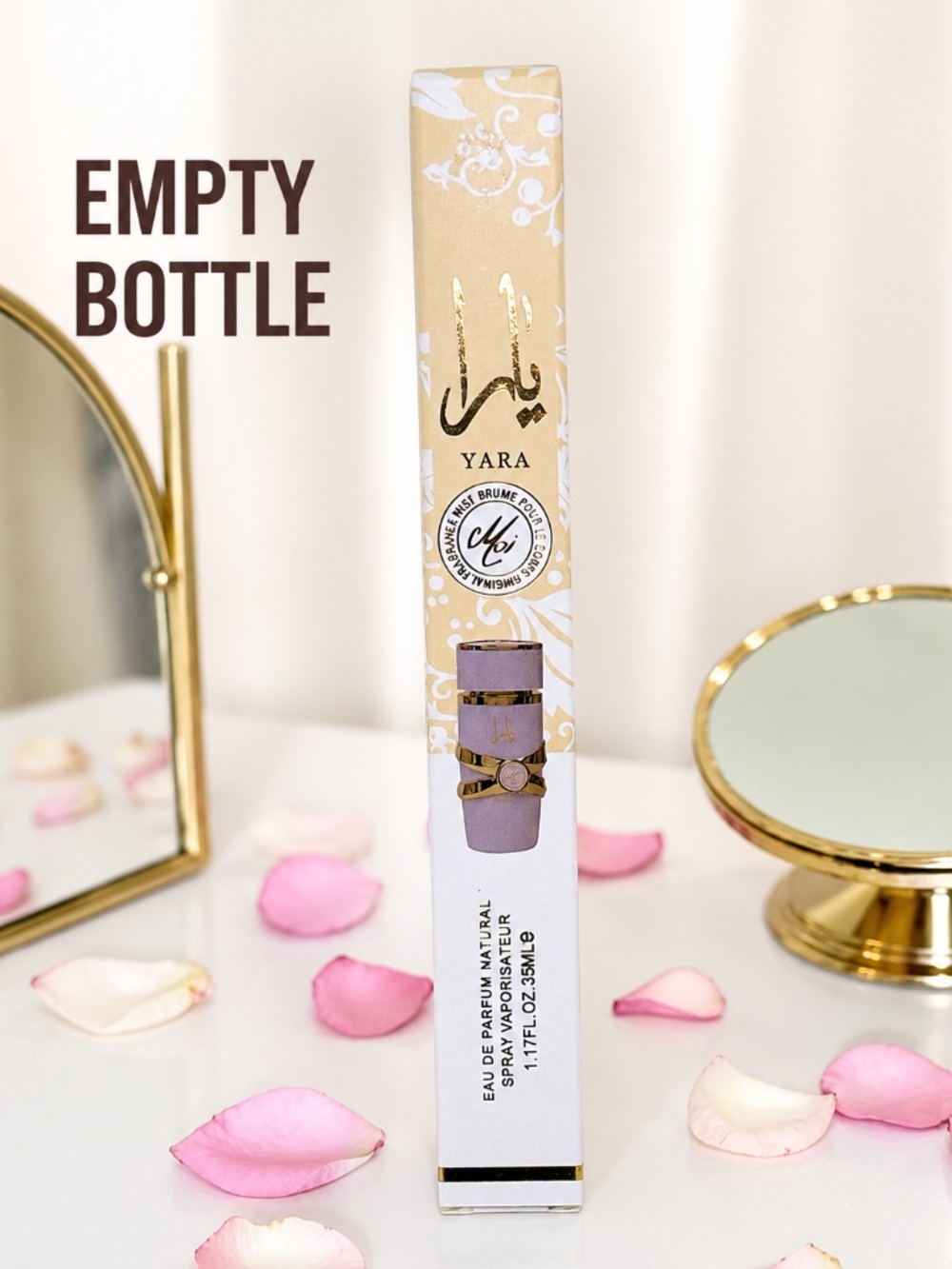 Yara Moi Empty Bottle Box 1.17 oz 35 mL Perfume Display Decor